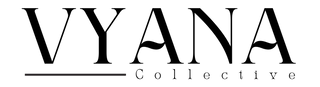 Logo of VYANA Collective with a black text on a white background