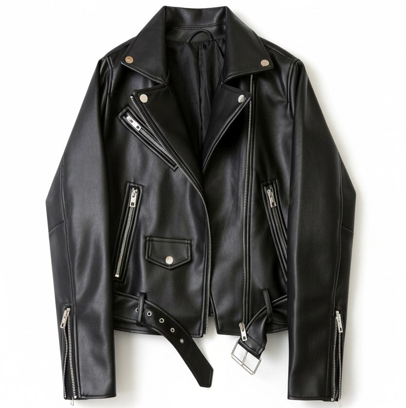 Vyana Collective PU Leather Jacket for Women