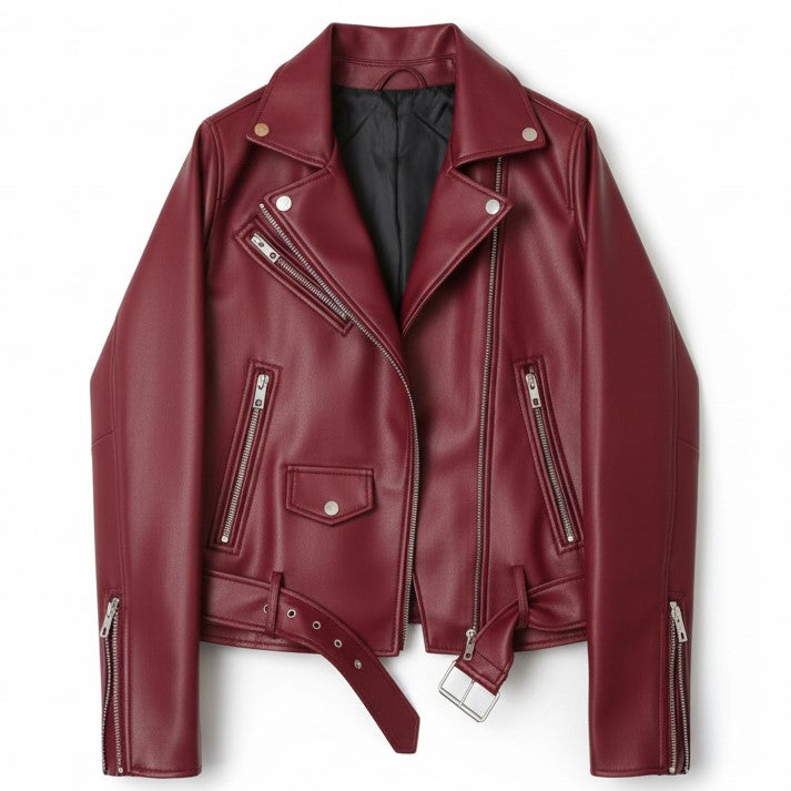 Vyana Collective PU Leather Jacket for Women