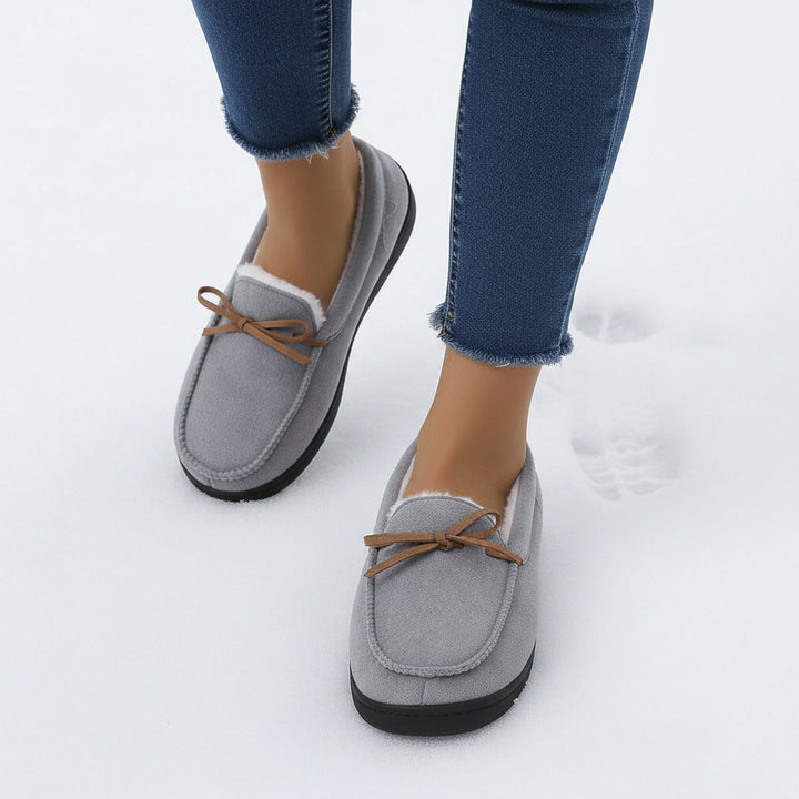 Chic Bow-Detail House Slippers-Vyana Collective