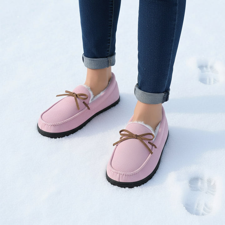 Chic Bow-Detail House Slippers-Vyana Collective