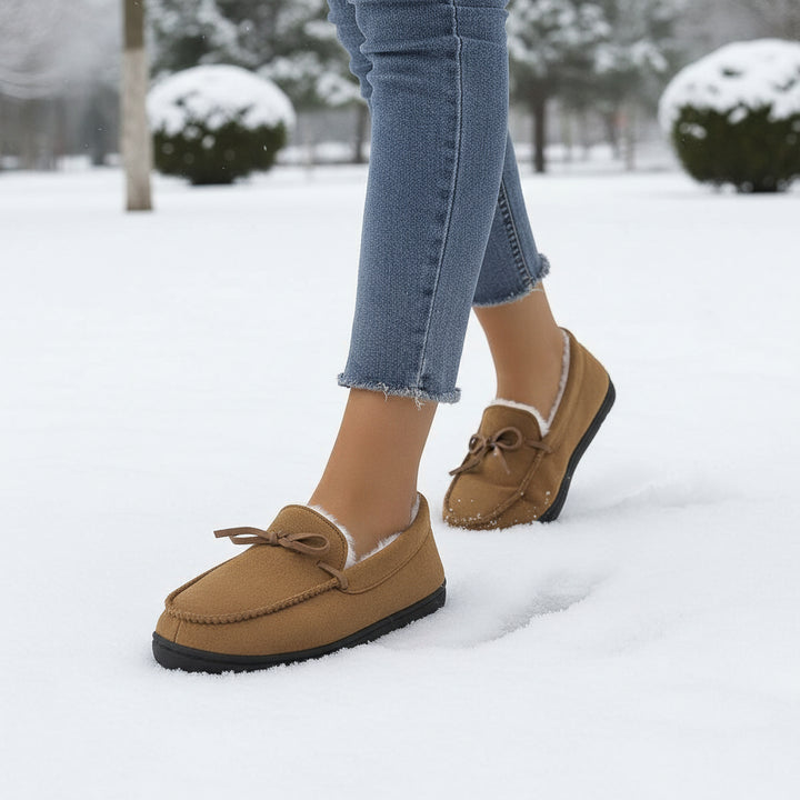 Chic Bow-Detail House Slippers-Vyana Collective