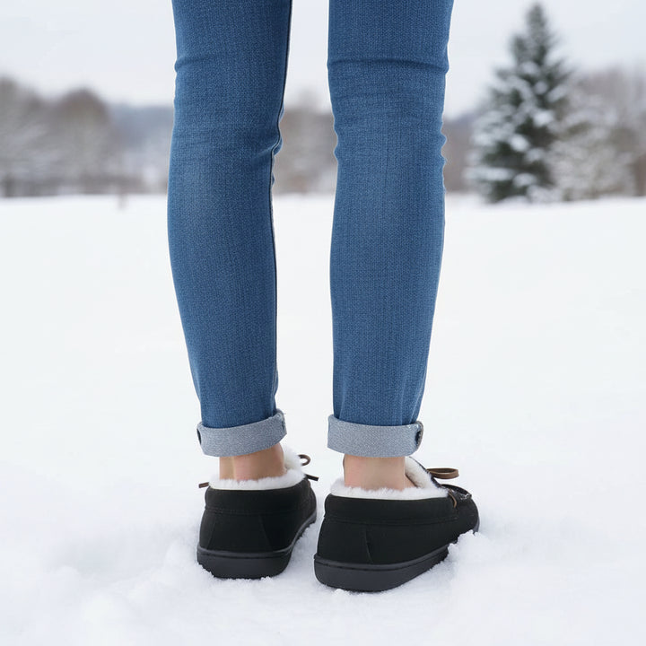 Chic Bow-Detail House Slippers-Vyana Collective