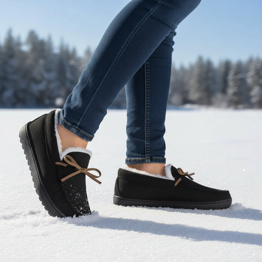 Chic Bow-Detail House Slippers-Vyana Collective