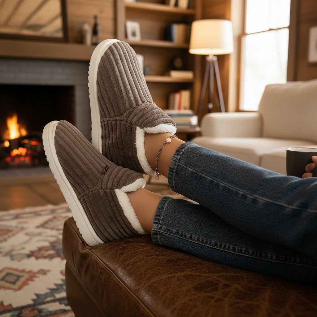 Cozy Winter Thermal Anti-Slip Slipper Boots-Vyana Collective