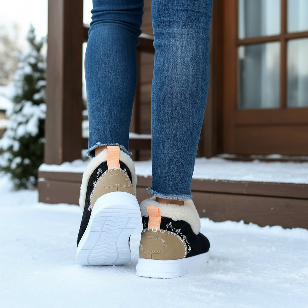 Cozy Women’s Winter Slip-On Ankle Boots-Vyana Collective