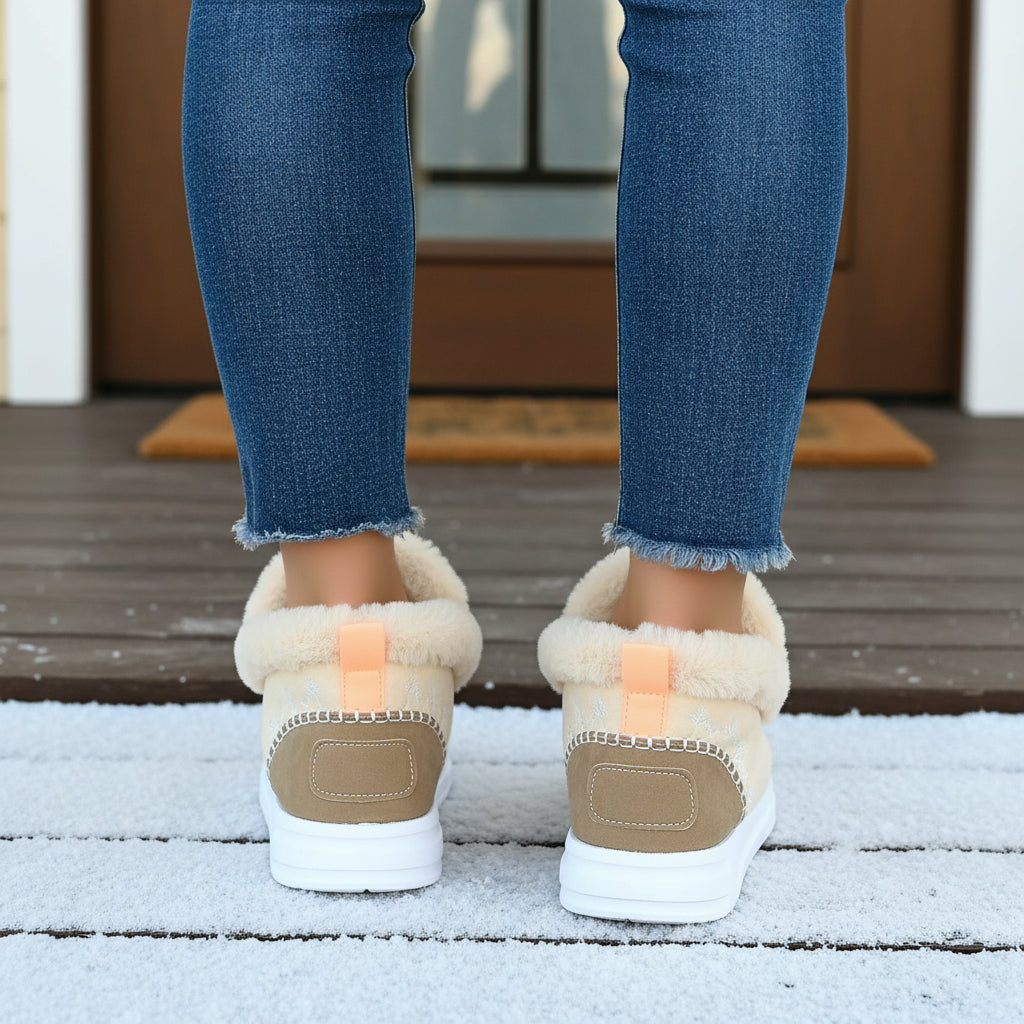 Cozy Women’s Winter Slip-On Ankle Boots-Vyana Collective