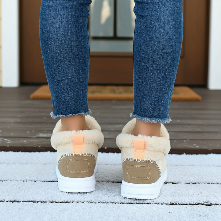 Cozy Women’s Winter Slip-On Ankle Boots-Vyana Collective