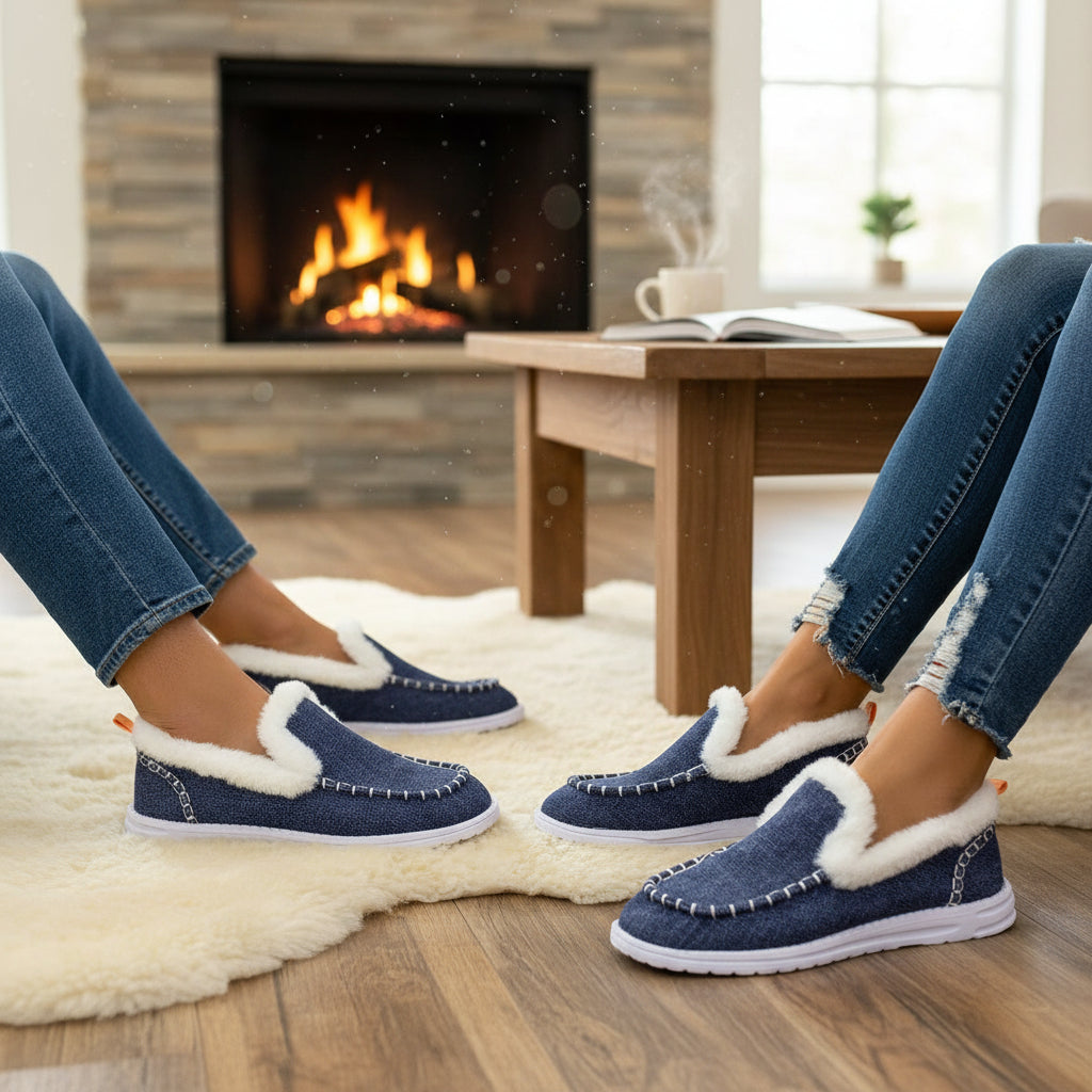 Cozy Women’s Winter Slip-On Shoes-Vyana Collective