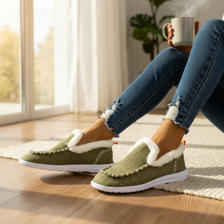 Cozy Women’s Winter Slip-On Shoes-Vyana Collective