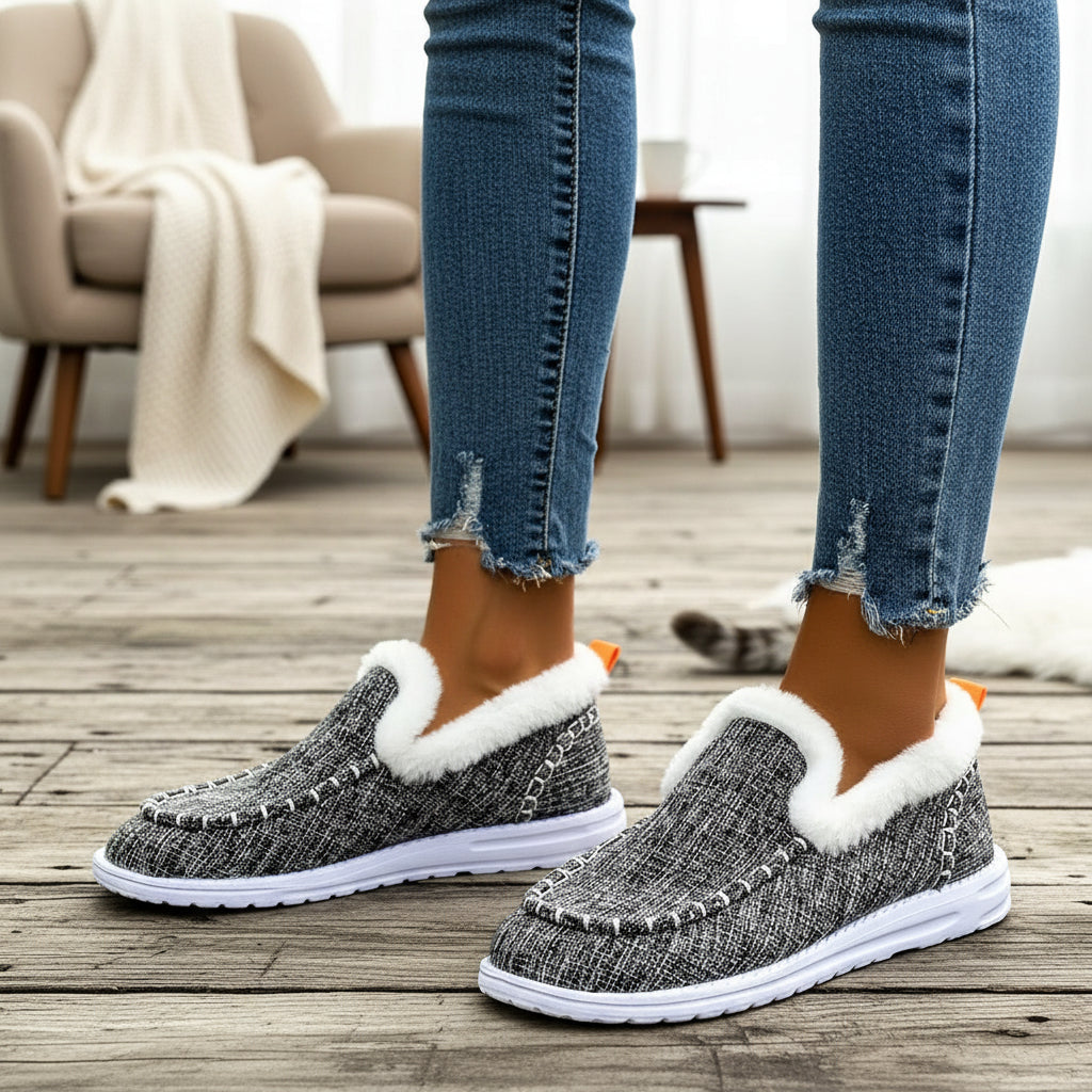 Cozy Women’s Winter Slip-On Shoes-Vyana Collective