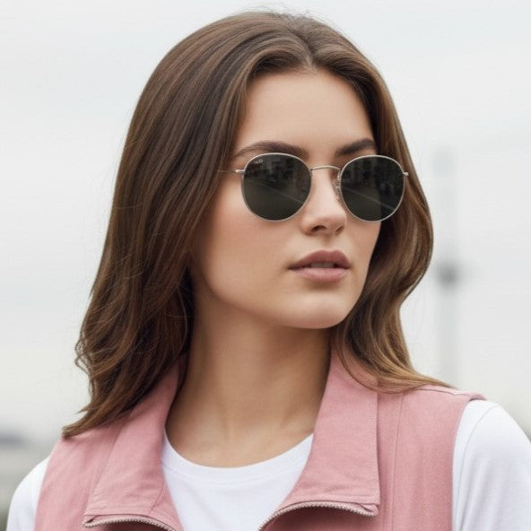 Round Frame Sunglasses-Vyana Collective