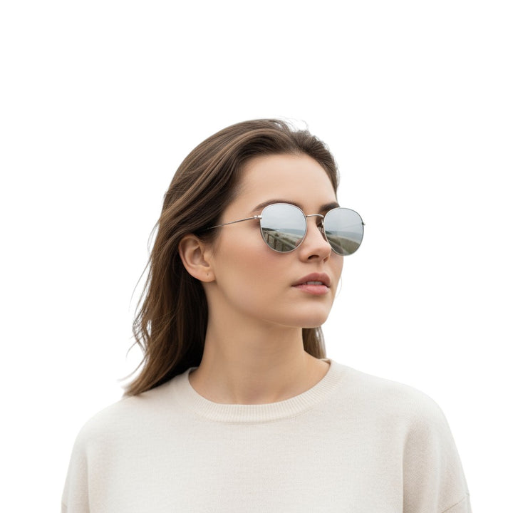 Round Frame Sunglasses-Vyana Collective