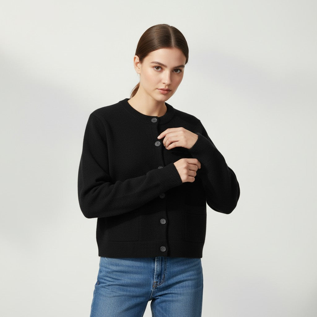 Vyana Collective - Chic Women's Autumn Cardigan-Vyana Collective