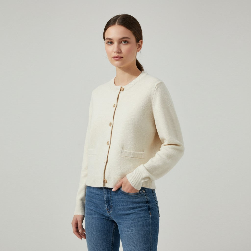 Vyana Collective - Chic Women's Autumn Cardigan-Vyana Collective