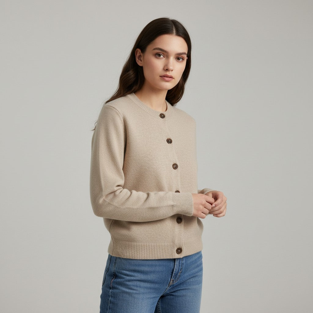 Vyana Collective - Chic Women's Autumn Cardigan-Vyana Collective