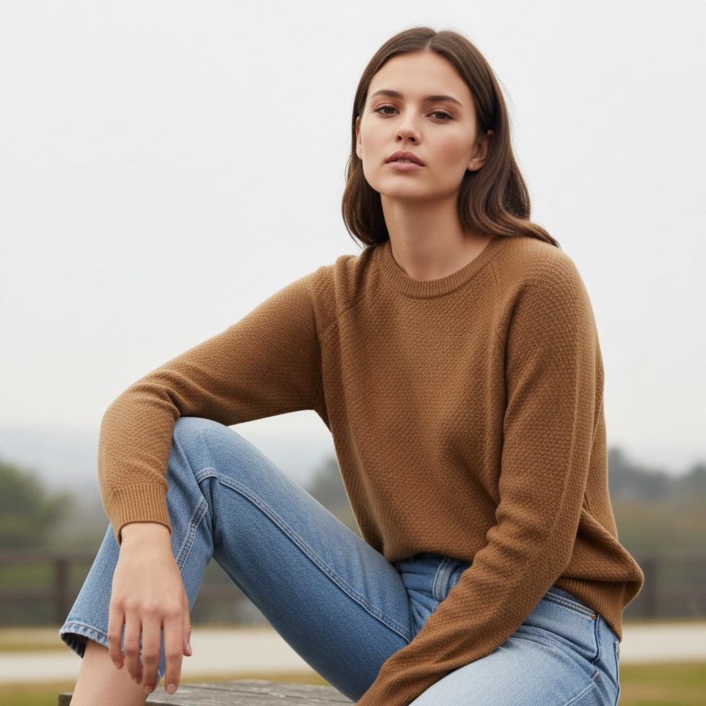 Vyana Collective Cotton Sweatshirt for Women-Vyana Collective