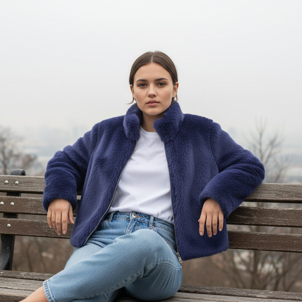 Vyana Collective Cozy Autumn Jacket for Women-Vyana Collective