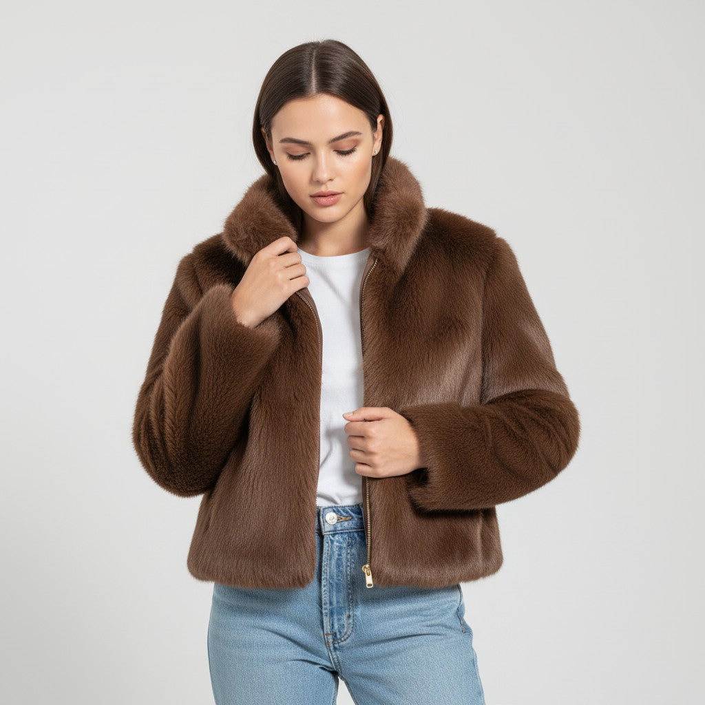 Vyana Collective Cozy Autumn Jacket for Women-Vyana Collective