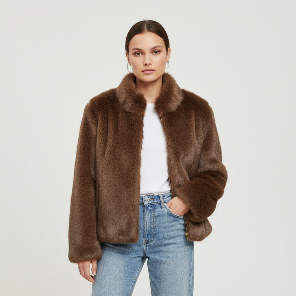 Vyana Collective Cozy Autumn Jacket for Women-Vyana Collective