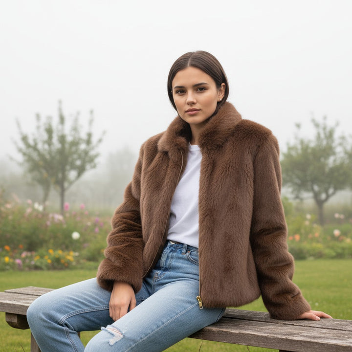 Vyana Collective Cozy Autumn Jacket for Women-Vyana Collective