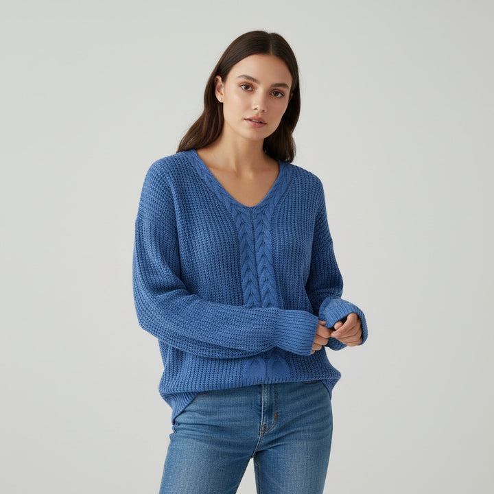 Vyana Collective Cozy Knit Sweater for Women-Vyana Collective
