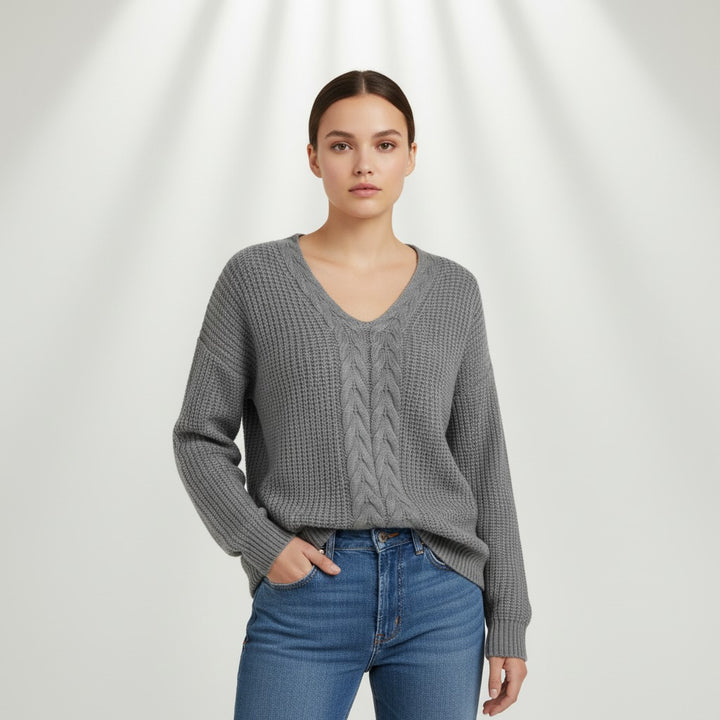 Vyana Collective Cozy Knit Sweater for Women-Vyana Collective