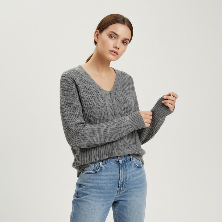 Vyana Collective Cozy Knit Sweater for Women-Vyana Collective
