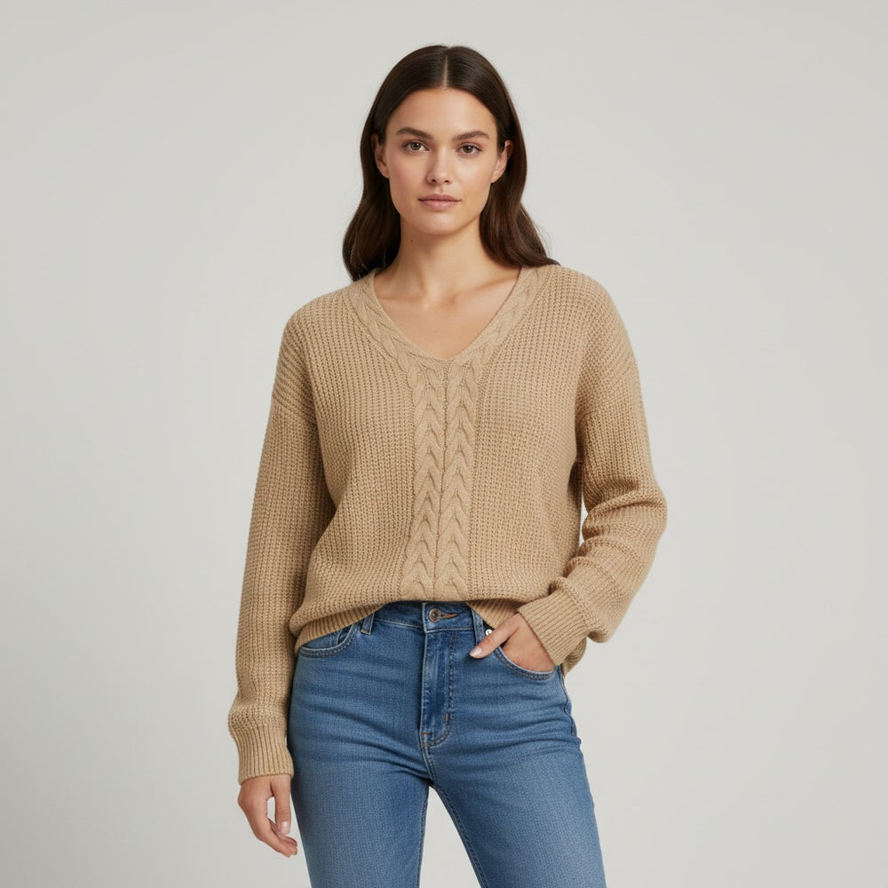 Vyana Collective Cozy Knit Sweater for Women-Vyana Collective