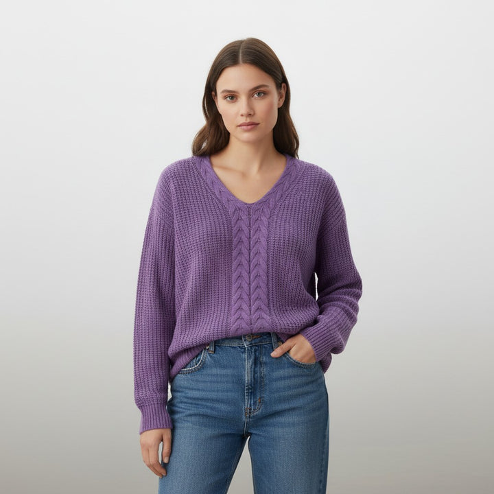 Vyana Collective Cozy Knit Sweater for Women-Vyana Collective