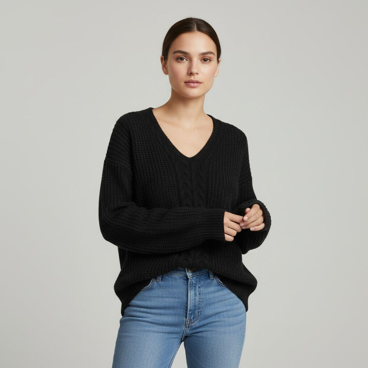 Vyana Collective Cozy Knit Sweater for Women-Vyana Collective