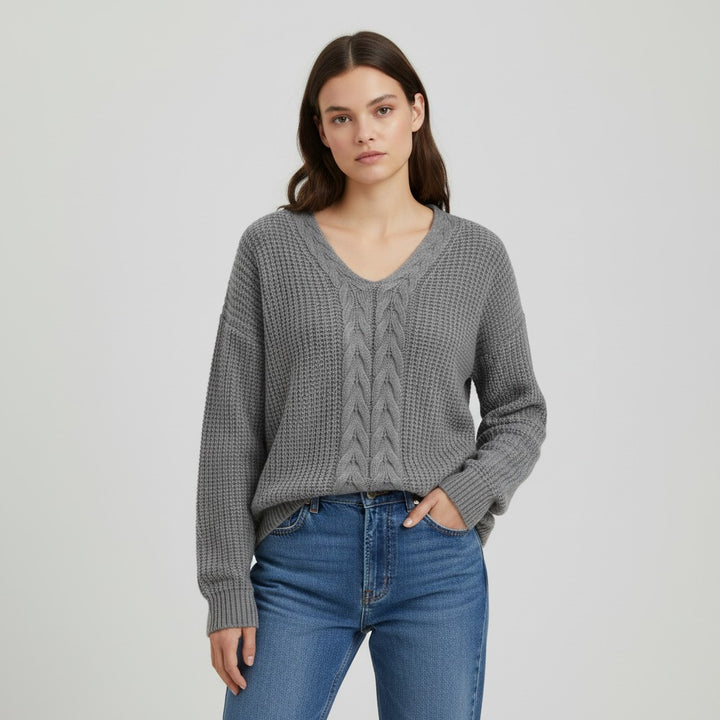 Vyana Collective Cozy Knit Sweater for Women-Vyana Collective