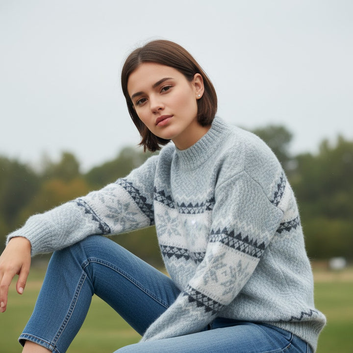 Vyana Collective - Cozy Wool Winter Sweater-Vyana Collective