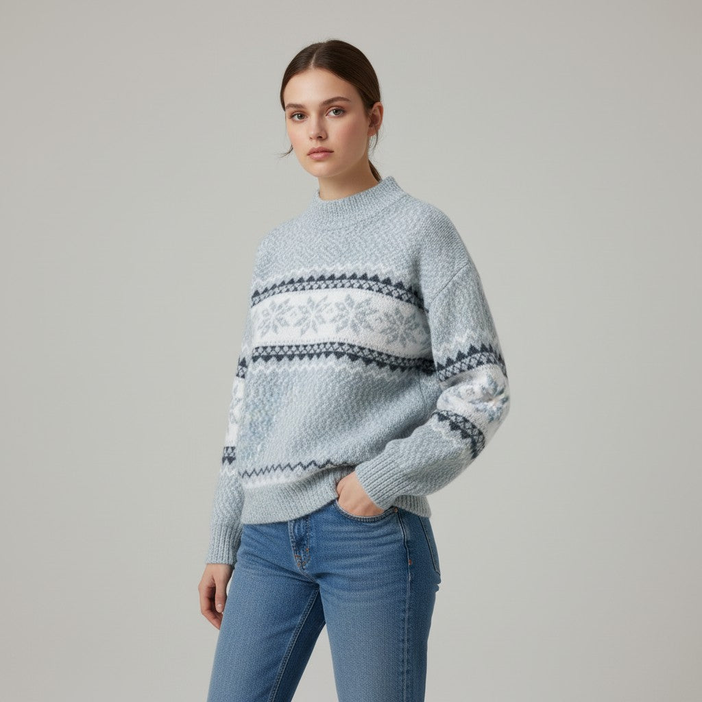Vyana Collective - Cozy Wool Winter Sweater-Vyana Collective
