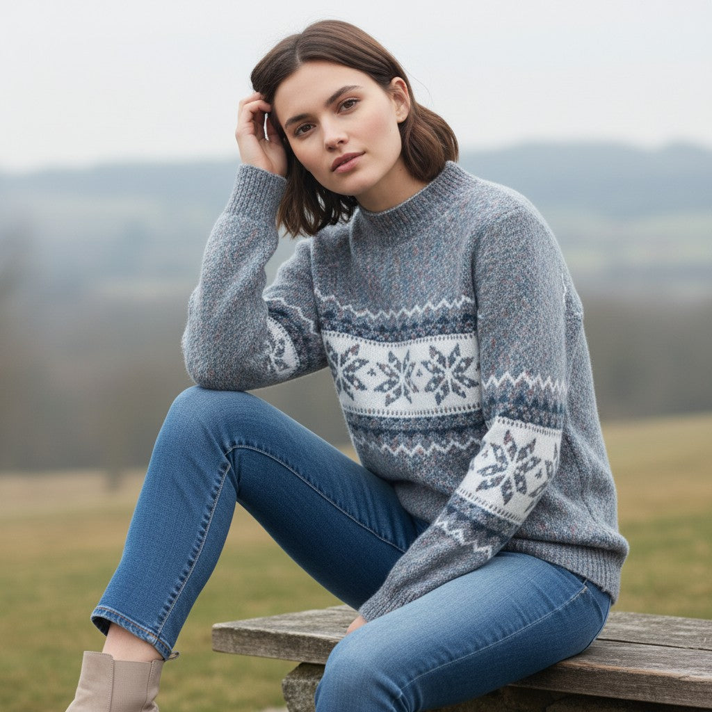 Vyana Collective - Cozy Wool Winter Sweater-Vyana Collective