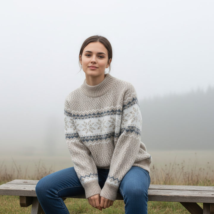 Vyana Collective - Cozy Wool Winter Sweater-Vyana Collective