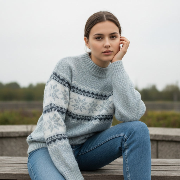 Vyana Collective - Cozy Wool Winter Sweater-Vyana Collective