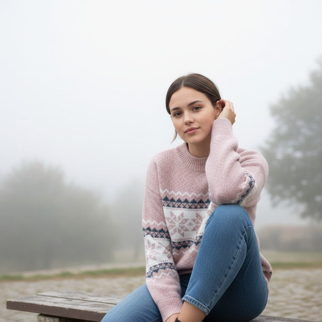 Vyana Collective - Cozy Wool Winter Sweater-Vyana Collective
