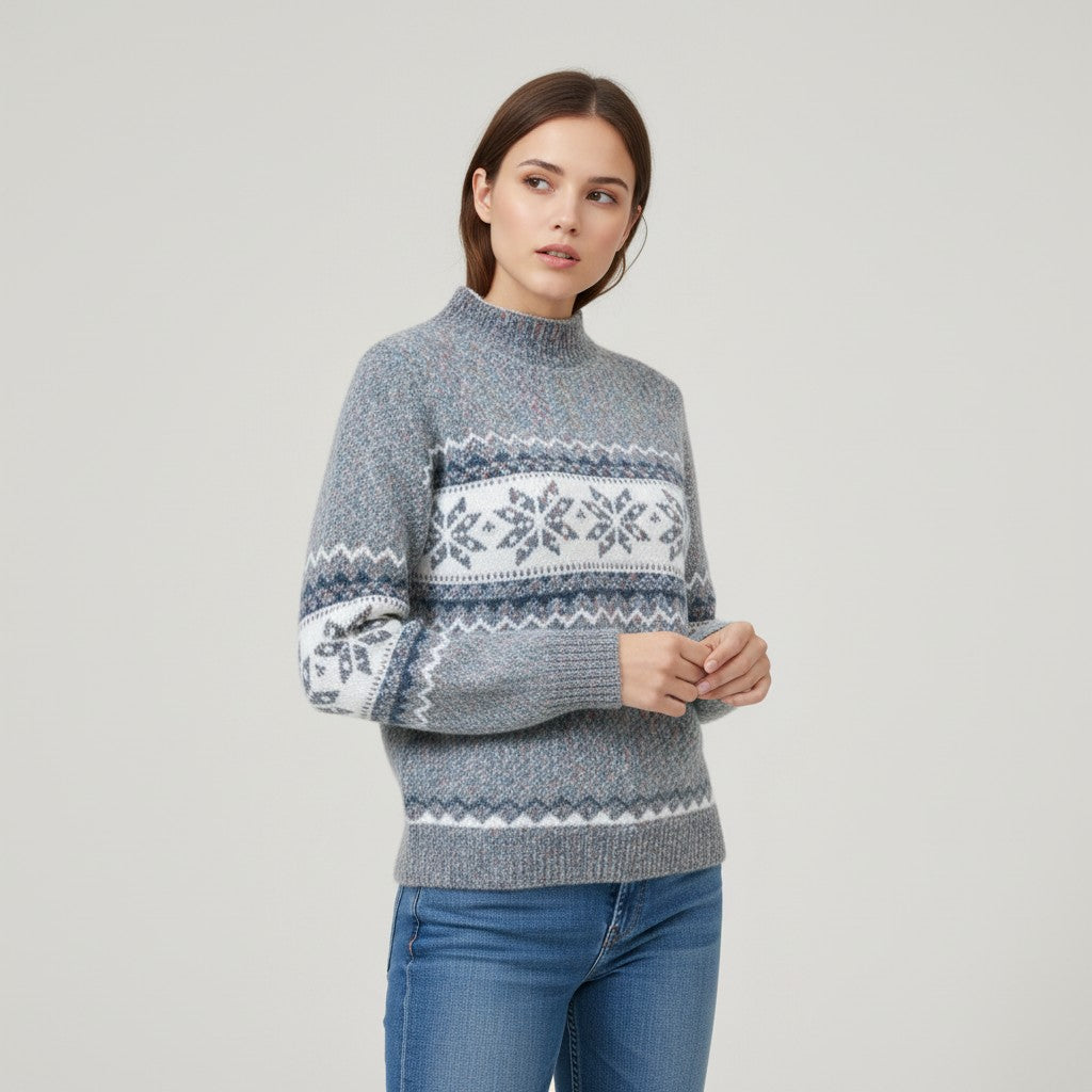 Vyana Collective - Cozy Wool Winter Sweater-Vyana Collective