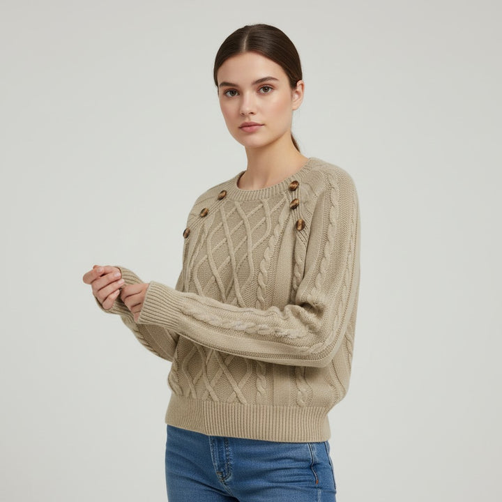 Vyana Collective Elegant Knit Women’s Sweater-Vyana Collective