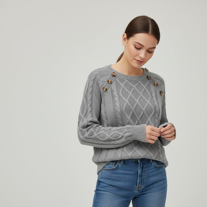 Vyana Collective Elegant Knit Women’s Sweater-Vyana Collective