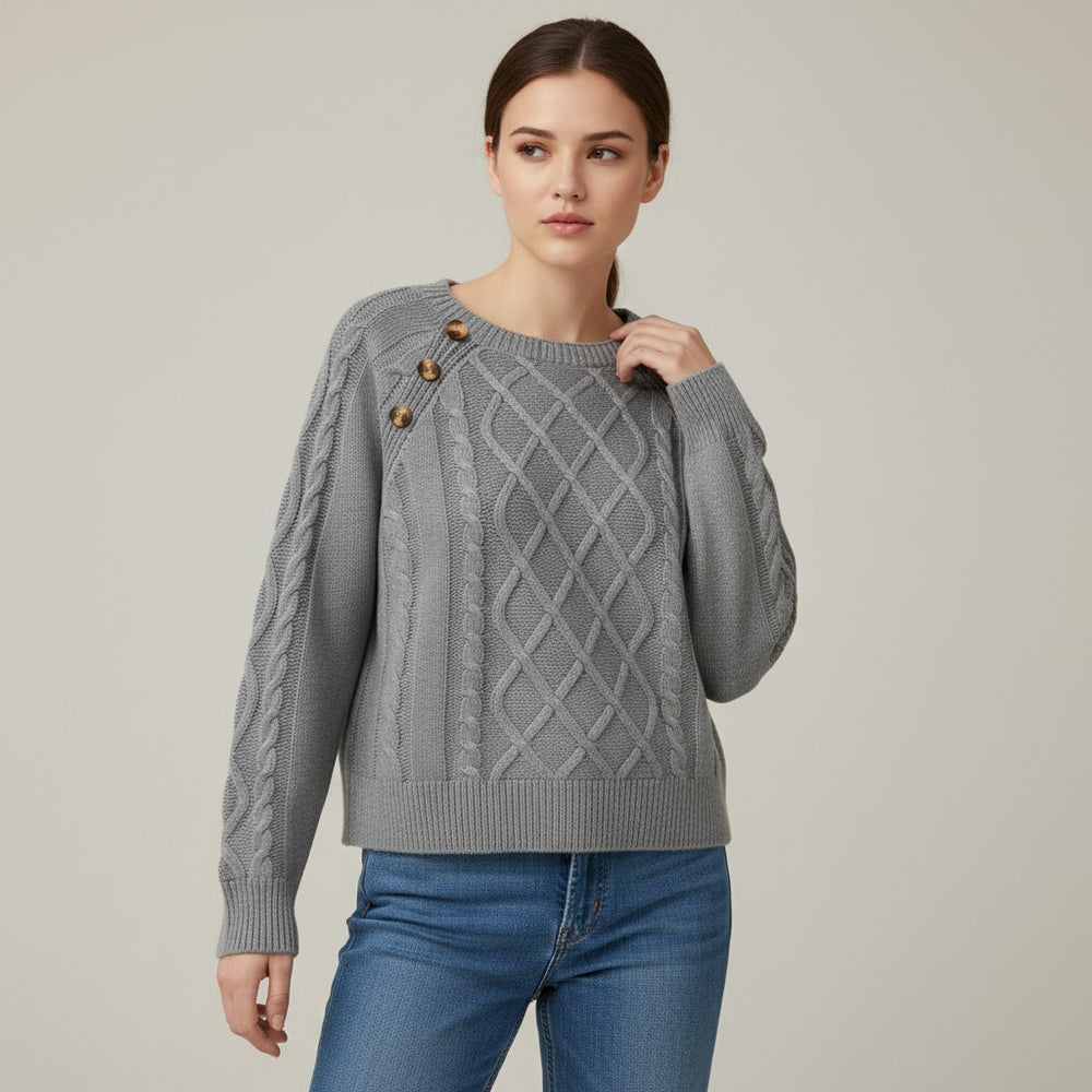 Vyana Collective Elegant Knit Women’s Sweater-Vyana Collective