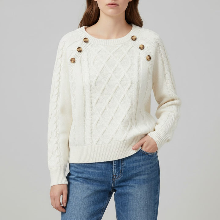 Vyana Collective Elegant Knit Women’s Sweater-Vyana Collective