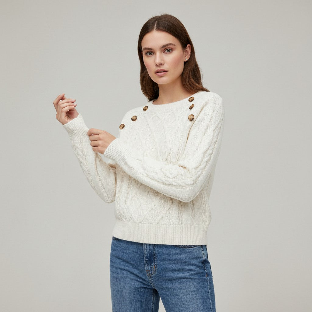 Vyana Collective Elegant Knit Women’s Sweater-Vyana Collective