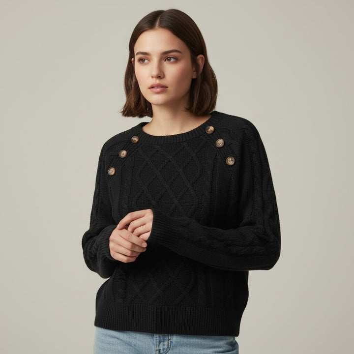Vyana Collective Elegant Knit Women’s Sweater-Vyana Collective