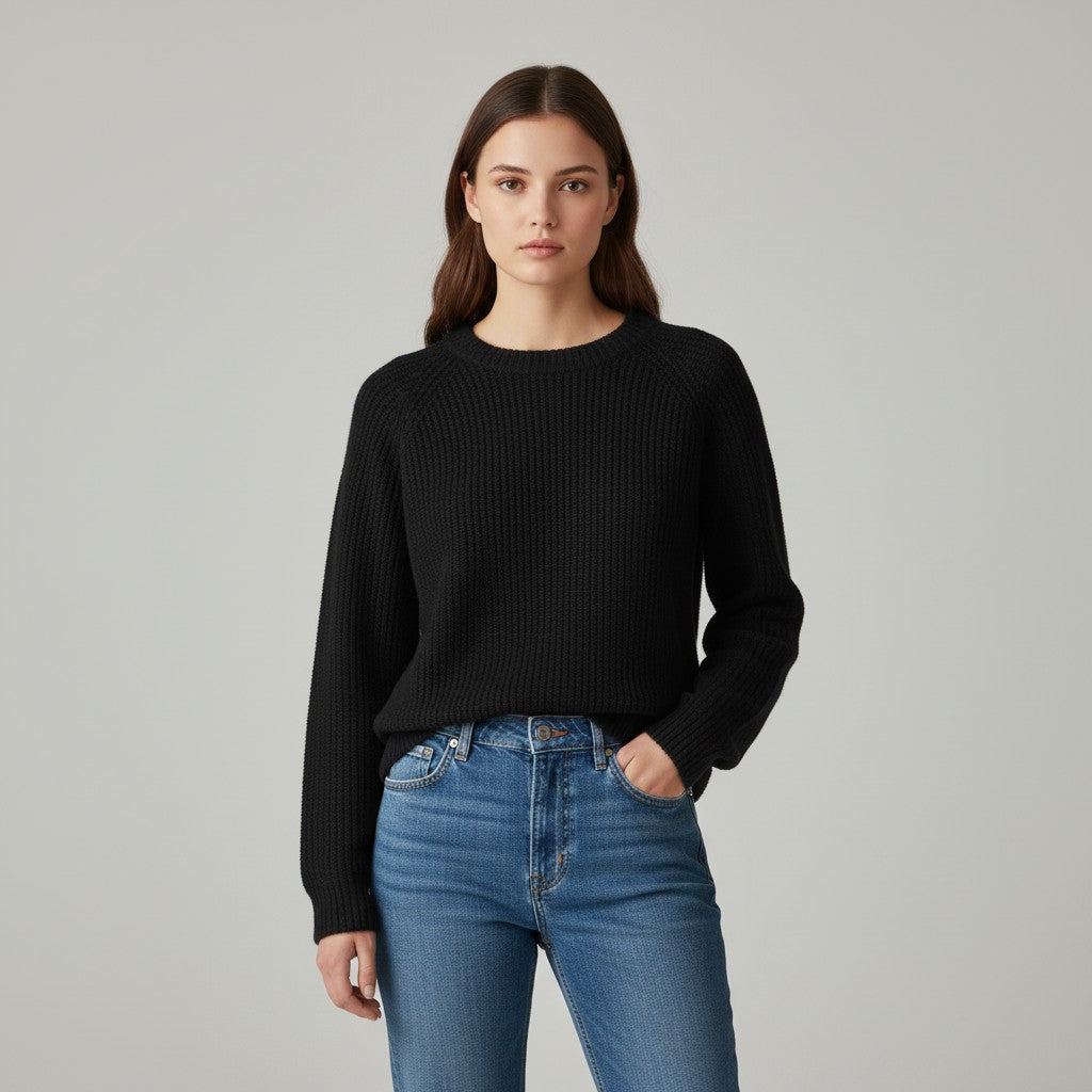 Vyana Collective Timeless Merino Wool Sweater-Vyana Collective