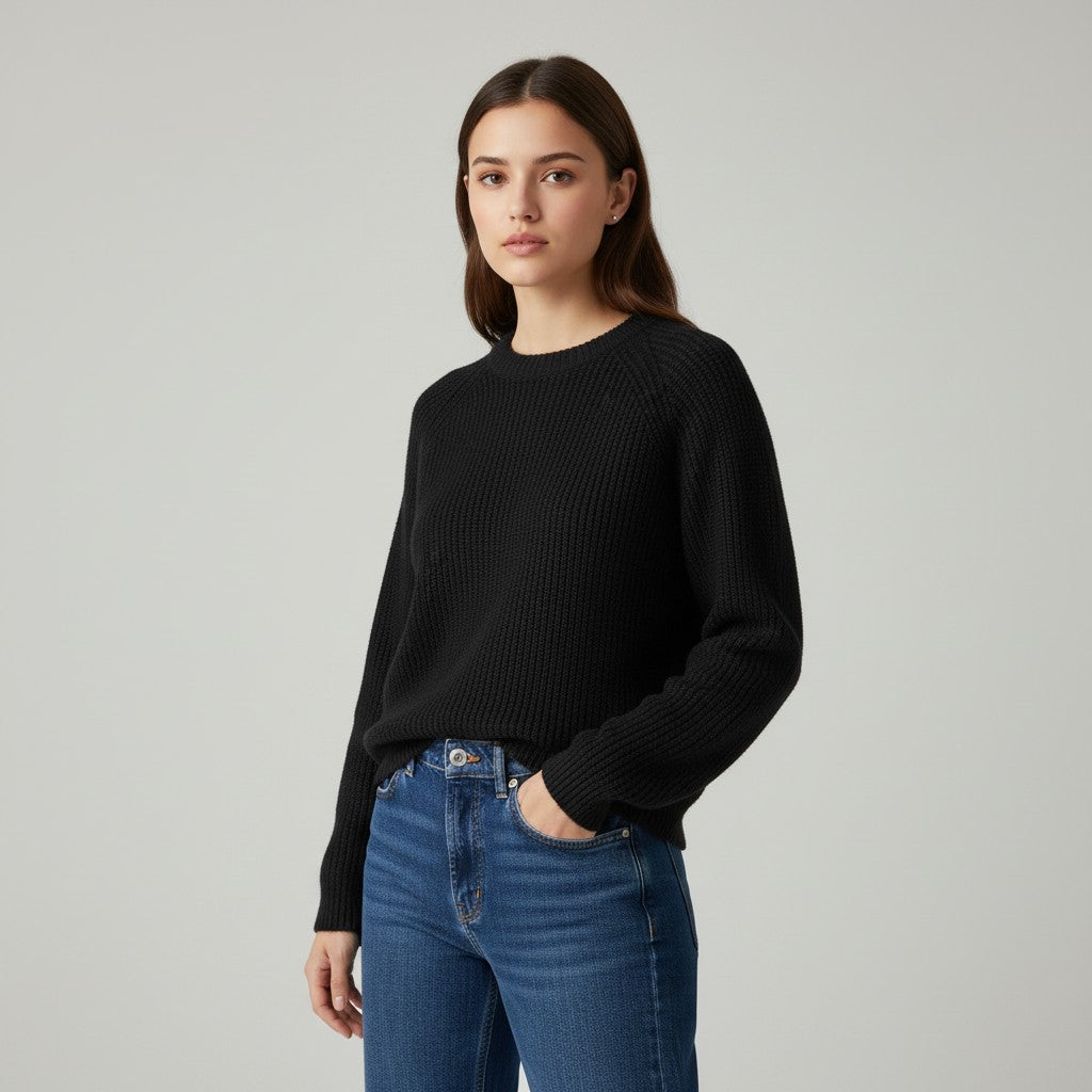 Vyana Collective Timeless Merino Wool Sweater-Vyana Collective