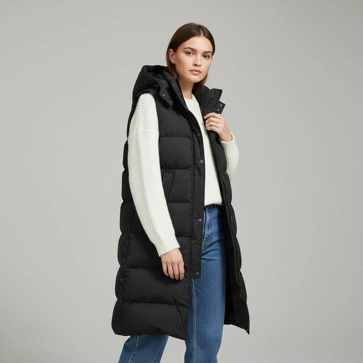 Vyana Collective – Women’s Autumn Sleeveless Hooded Jacket-Vyana Collective