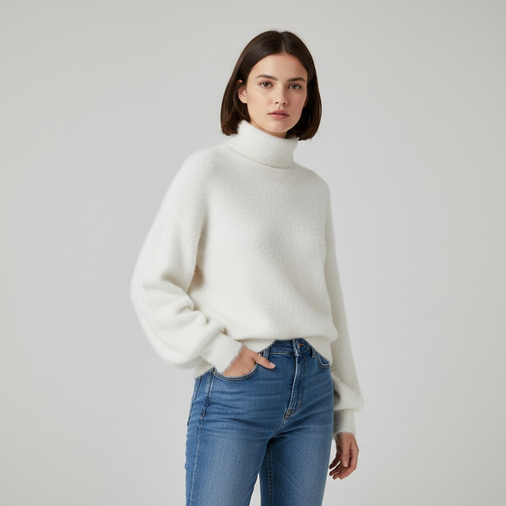 Vyana Collective Women’s Loose-Fit Knitted Sweater-Vyana Collective