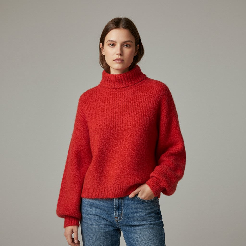 Vyana Collective Women’s Loose-Fit Knitted Sweater-Vyana Collective